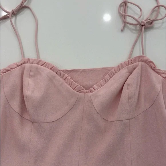 🌸 Wilfred Fable Dress | Pink Crepe | Size 8 | | SOLD OUT In Stores - Picture 4 of 14